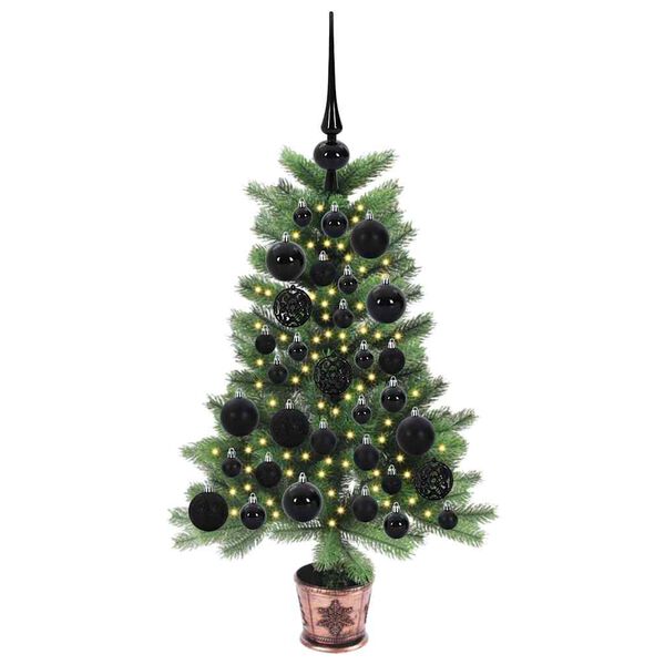 vidaXL Sapin de No&euml;l avec 150 LED avec support Vert 65 cm PE