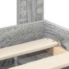 vidaXL Cadre de lit Gris Sonoma 160 x 200 cm Bois de pin massif