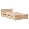 vidaXL Cadre de lit sans matelas 90x190 cm bois de pin massif