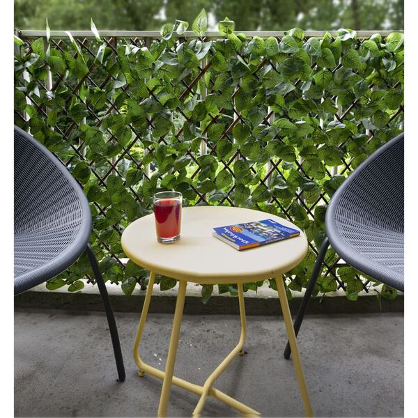 Nature Treillis de jardin avec feuilles vertes de laurier 90x180 cm