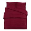 vidaXL Ensemble de housse de couette Bordeaux 200x200 cm Coton