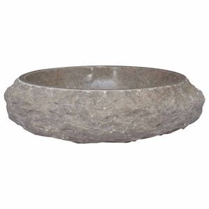 vidaXL Lavabo Gris &Oslash;40x12 cm Marbre
