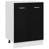 vidaXL Meuble bas "Lyon" Noir 60 x 46 x 81,5 cm Bois d'ing&eacute;nierie