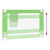 vidaXL Barrière de sécurité de lit d'enfant Vert 100x25 cm Tissu