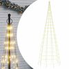 vidaXL Sapin de No&euml;l &agrave; LED 550 LED blanc 300 cm