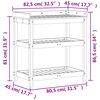 vidaXL Table de rempotage et &eacute;tag&egrave;res 82,5x45x86,5cm bois pin impr&eacute;gn&eacute;