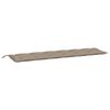 vidaXL Coussin de banc de jardin taupe 200x50x7 cm tissu oxford