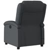 vidaXL Fauteuil de massage inclinable électrique noir cuir véritable
