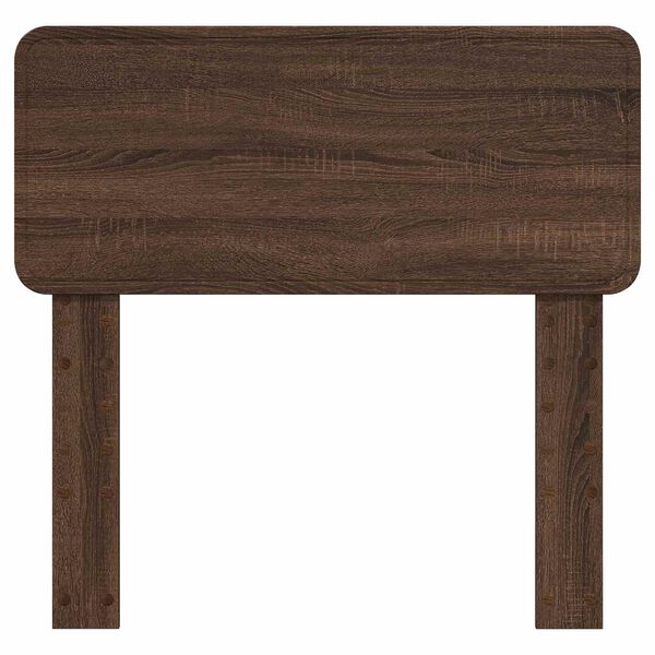 vidaXL T&ecirc;te de lit avec t&ecirc;te de lit Ch&ecirc;ne brun 80 cm Bois d'ing&eacute;nierie