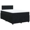 vidaXL Sommier &agrave; lattes de lit avec matelas Noir 120x200 cm Velours