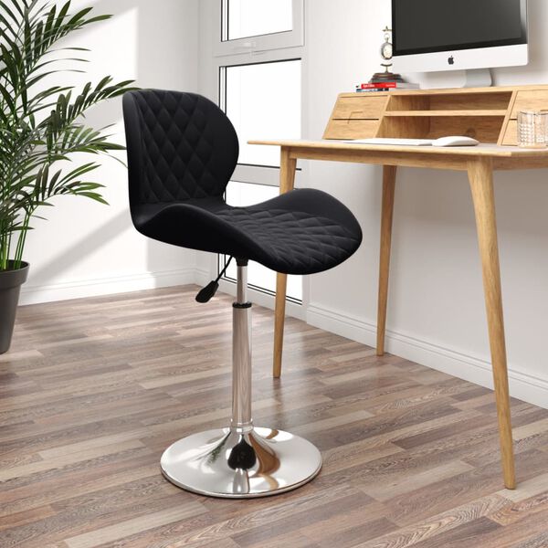 vidaXL Tabouret de bar Noir Velours