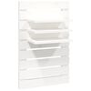 vidaXL Étagères de chevet murales 2 pcs Blanc Bois de pin massif