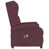 vidaXL Fauteuil &eacute;lectrique de massage &agrave; oreilles violet tissu