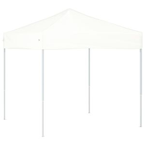 vidaXL Tente de réception pliable Blanc 2x2 m