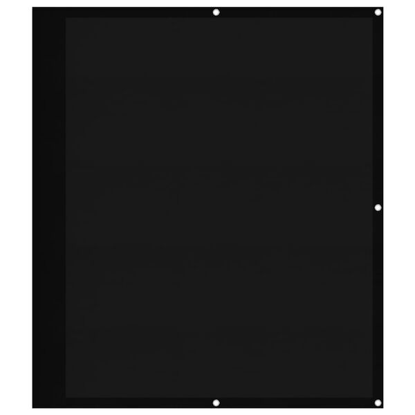 vidaXL &Eacute;cran de balcon noir 120x700 cm 100% polyester oxford