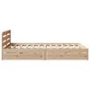 vidaXL Cadre de lit sans matelas 120x200 cm bois de pin massif