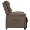 vidaXL Fauteuil inclinable Taupe Tissu