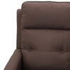 vidaXL Fauteuil de massage Taupe Tissu