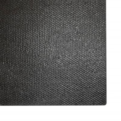 vidaXL Tapis de porte noir 100x200 cm fibre de coco touffeté