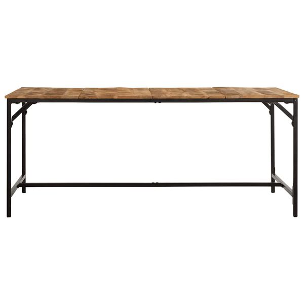 vidaXL Table à manger 180x90x75 cm bois de manguier massif brut