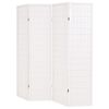 vidaXL Cloison de séparation 4 panneaux Style japonais 160x170cm Blanc