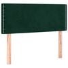 vidaXL T&ecirc;te de lit Vert fonc&eacute; 100x5x78/88 cm Velours