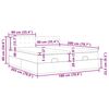 VidaXL Cadre de lit ottoman avec matelas marron foncé 180x200 cm tissu