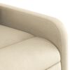 vidaXL Fauteuil inclinable Cr&egrave;me Tissu