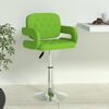 vidaXL Tabouret de bar vert similicuir