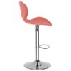 vidaXL Tabourets de bar lot de 2 rose velours