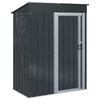 vidaXL Cabanons de jardin Anthracite 137 x 81 x 180 cm M&eacute;tал