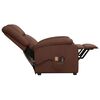 vidaXL Fauteuil de massage Marron Similicuir