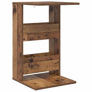 vidaXL Table d'appoint Bois ancien 40 x 35 x 60,5 cm Bois d'ing&eacute;nierie