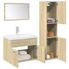 vidaXL Ensemble de meubles de salle de bain 3 pcs ch&ecirc;ne sonoma