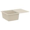 vidaXL &Eacute;vier Beige 670 x 460 mm 80% Quartz et 20% R&eacute;sine