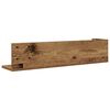 vidaXL &Eacute;tag&egrave;res murales 2pcs vieux bois 75x16,5x16,5cm bois ing&eacute;nierie