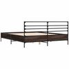 vidaXL Cadre de lit sans matelas ch&ecirc;ne marron 150x200 cm