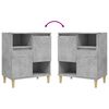 vidaXL Buffets 3 pcs gris b&eacute;ton 60x35x70 cm bois d'ing&eacute;nierie