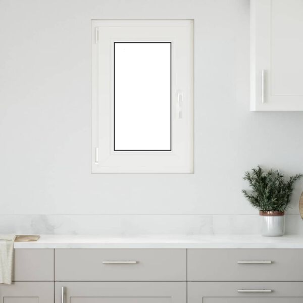 vidaXL Fenêtre de sous-sol« RISOR » 50 x 75 cm oscillo-battante DIN gauche blanche