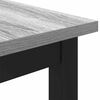 vidaXL table Gris Sonoma 100 x 50 x 76,5 cm Bois d'ing&eacute;nierie et acier