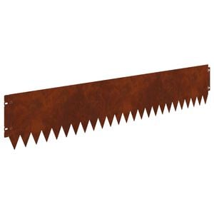 vidaXL Bordure de Pelouse 30 pc 103 x 20 cm Acier Rouill&eacute;