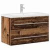 vidaXL Meuble de Lavabo de Salle de Bain Bois Ancien 80 x 38,5 x 48 cm