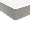 vidaXL Sommier &agrave; lattes de lit et matelas Gris clair 100x200cm Velours
