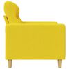 vidaXL Canap&eacute; &agrave; 3 places Jaune clair 180 cm Tissu