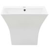vidaXL Lavabo mural C&eacute;ramique Blanc 500 x 450 x 410 mm