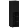 vidaXL Ensemble meuble TV 30,5 x 30 x 102 cm Ch&ecirc;ne noir