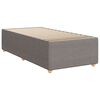 vidaXL Cadre de lit sans matelas taupe 80x200 cm tissu