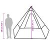 vidaXL Tente de camping tipi 7 personnes bleu imperm&eacute;able