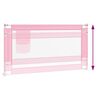 vidaXL Barri&egrave;re de s&eacute;curit&eacute; de lit d'enfant Rose 160x25 cm Tissu