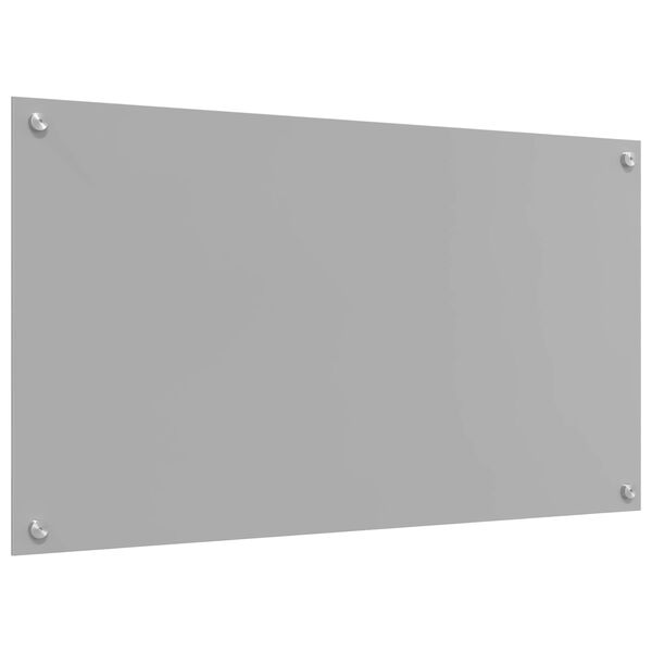 vidaXL Protection de cuisine Gris clair 90 x 50 x 0,6 cm verre trempé